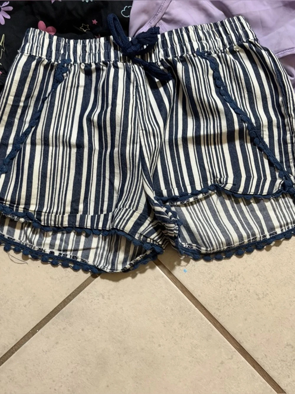All in Motion, Children’s Place‎ Kids Shorts Black/Floral/Stripe Casual Summer L